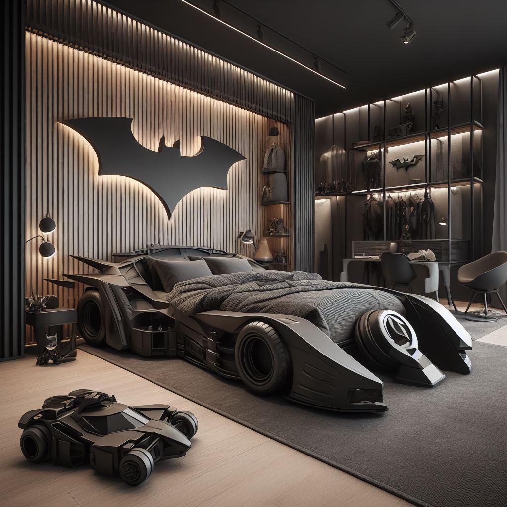 Batmobile-Inspired-Bed