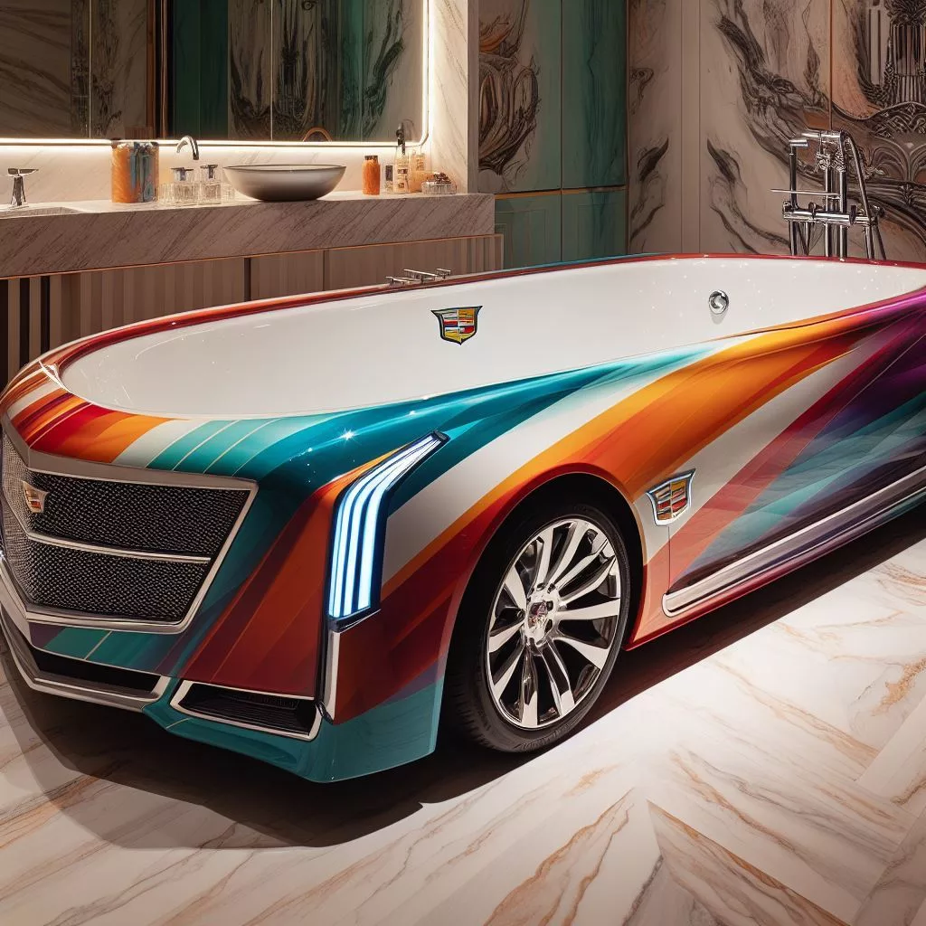 Cadillac-Inspired-Bathtub