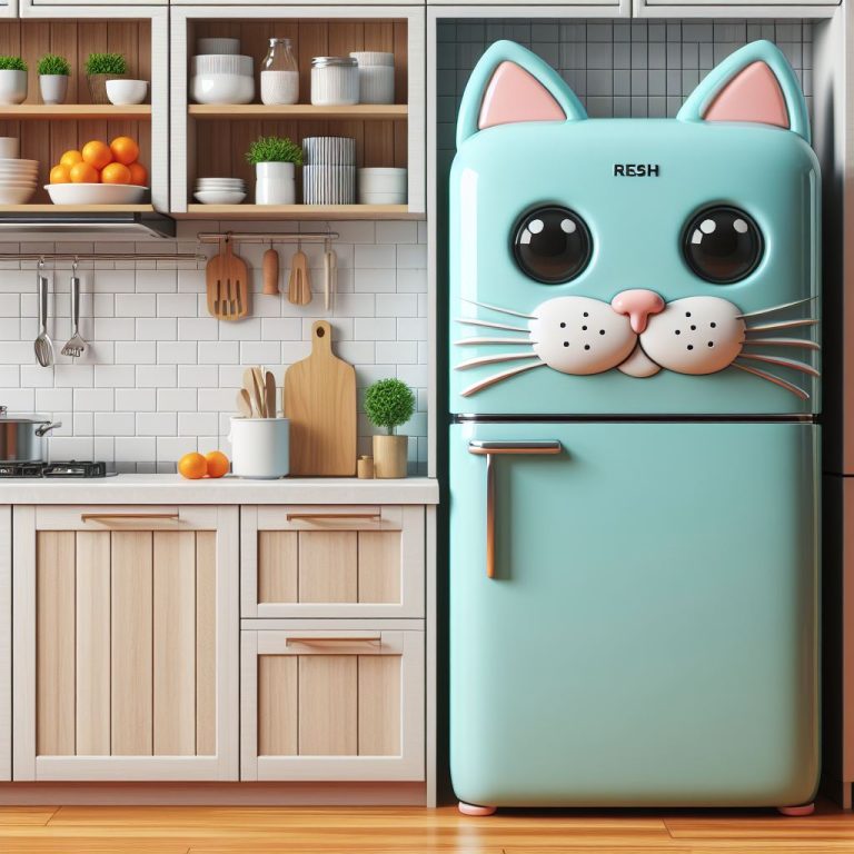 Embrace Quirkiness with a Cat-Shaped Refrigerator: A Fun Addition to ...