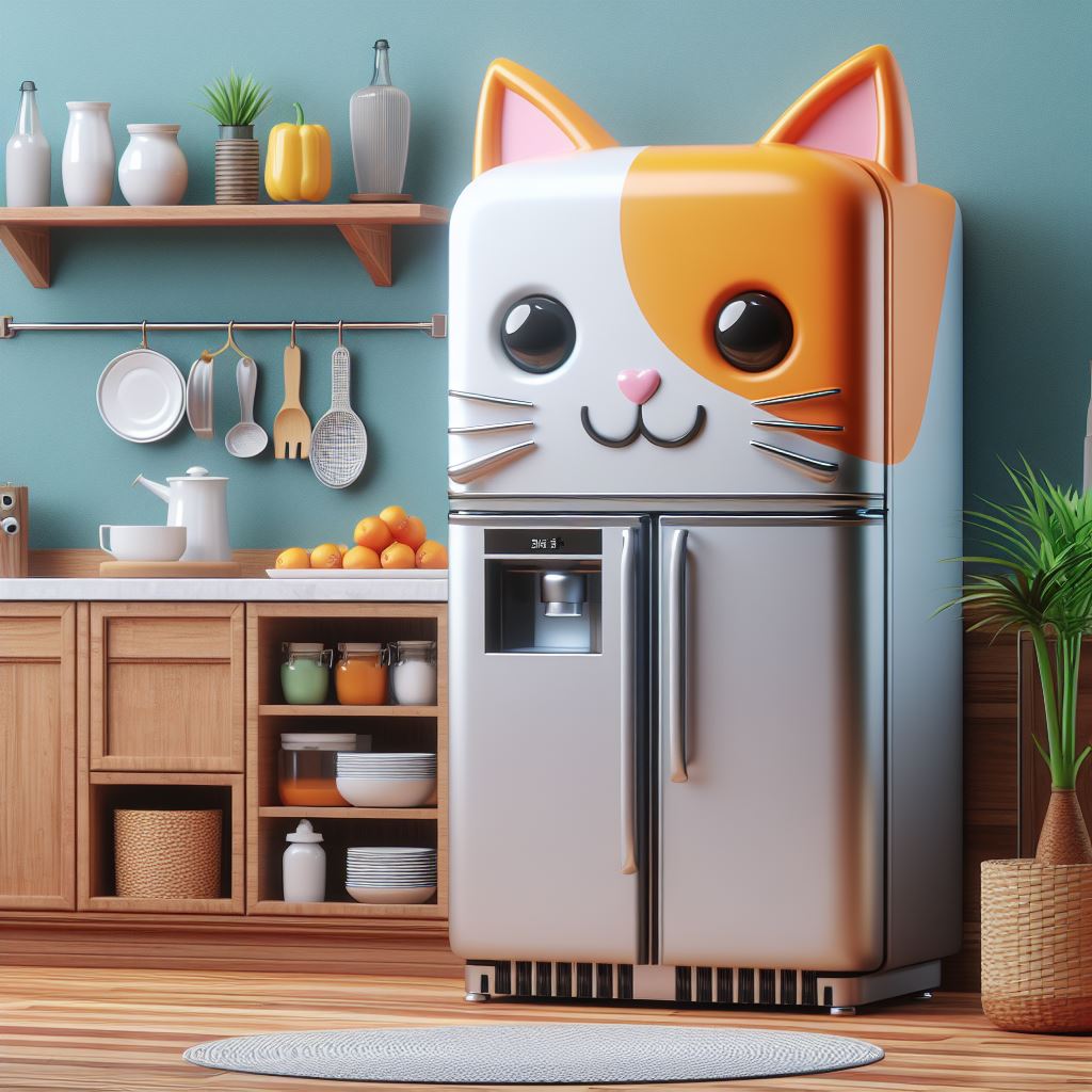 Cat-Shaped-Refrigerator