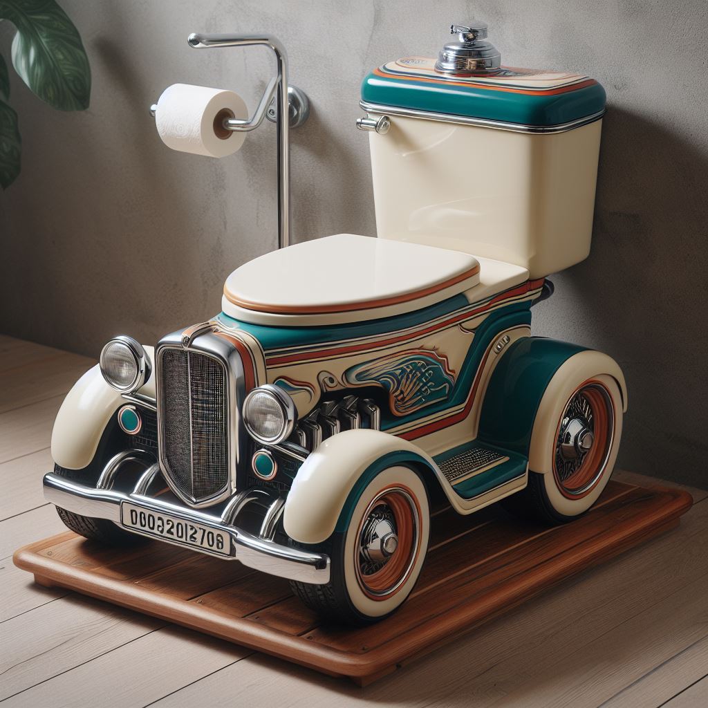 Classic Car-Shaped Toilet: The Perfect Classic Style Choice