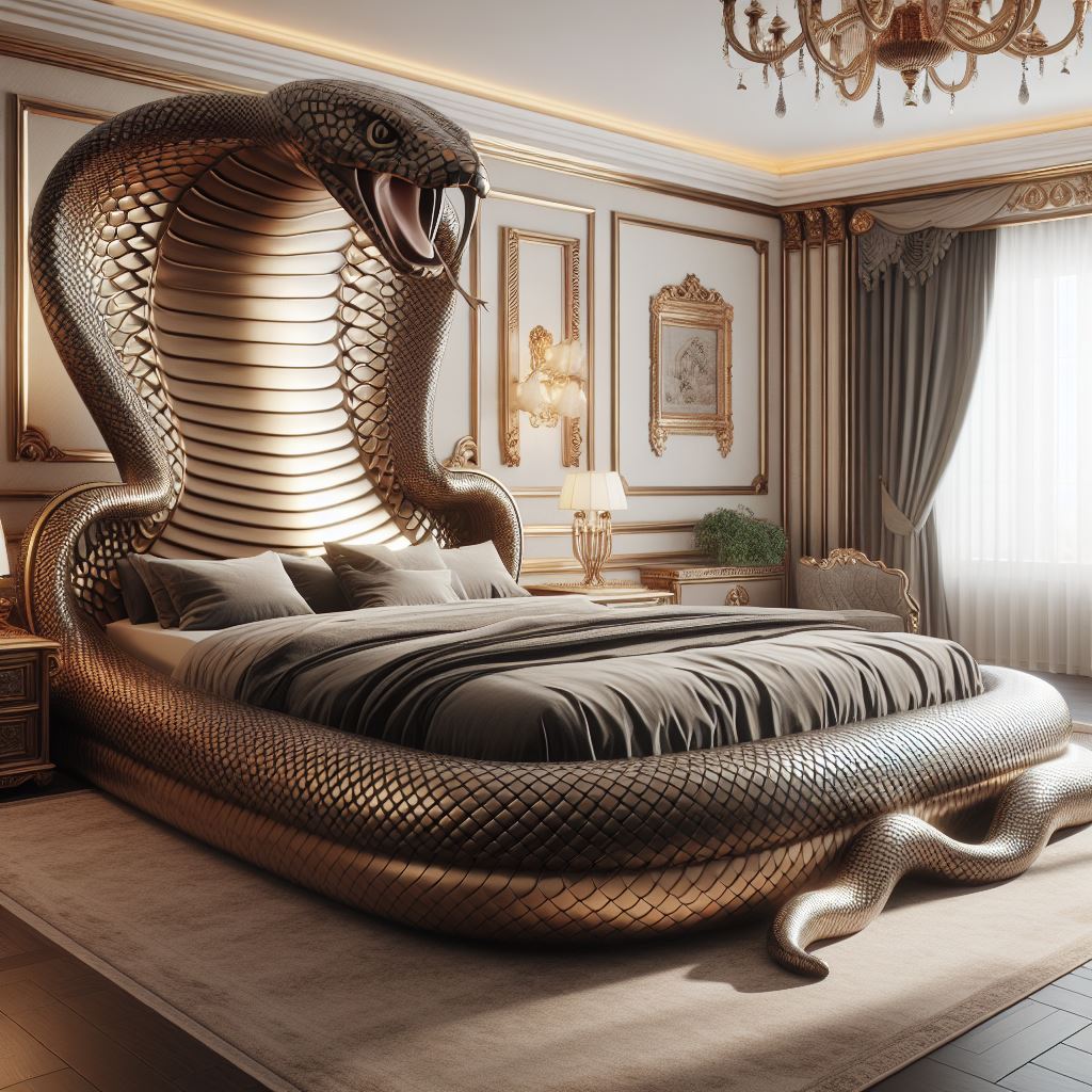 Cobra-Shaped-Bed