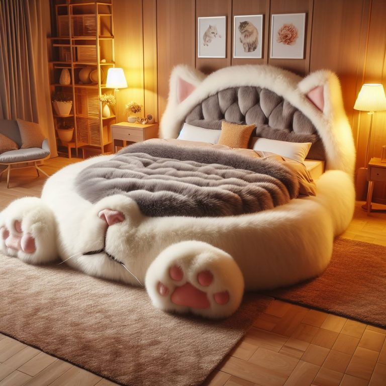 The Perfect Cat Shaped Bed To Enhance Your Bedroom