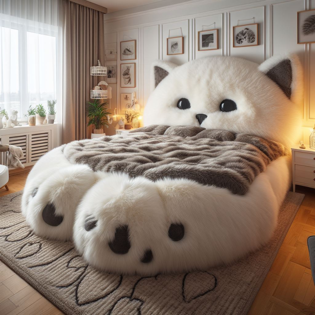 The Perfect Cat Shaped Bed To Enhance Your Bedroom