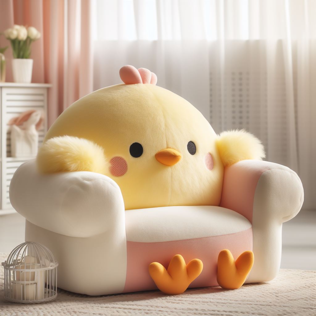 Little-Chicken-Shaped-Sofa