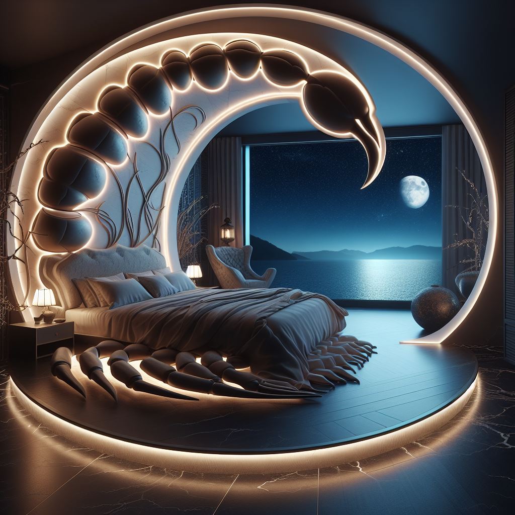 Scorpion-Shaped Beds: A Unique Twist to Bedroom Décor