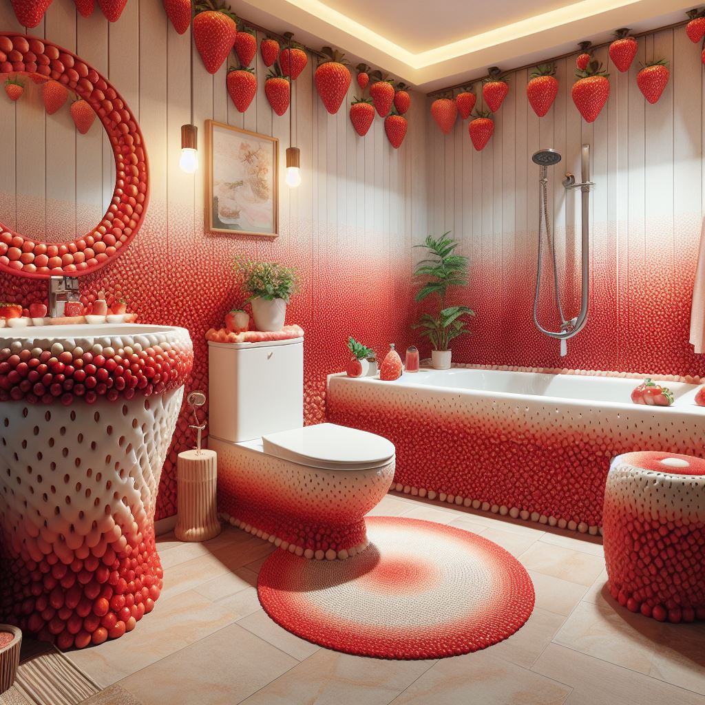 Strawberry-inspire- bathroom