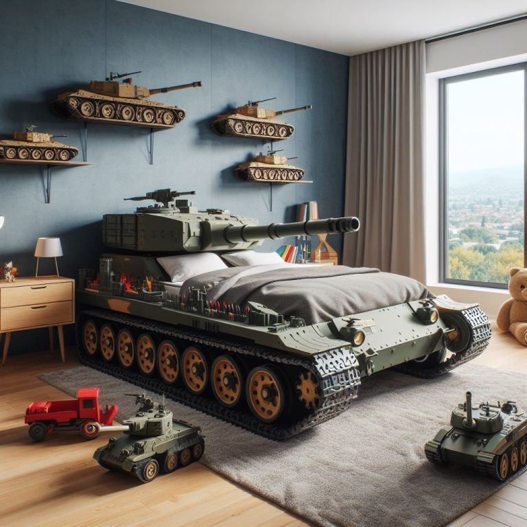 Tanks-Shaped Bed: A Unique Twist on Bedtime Adventures