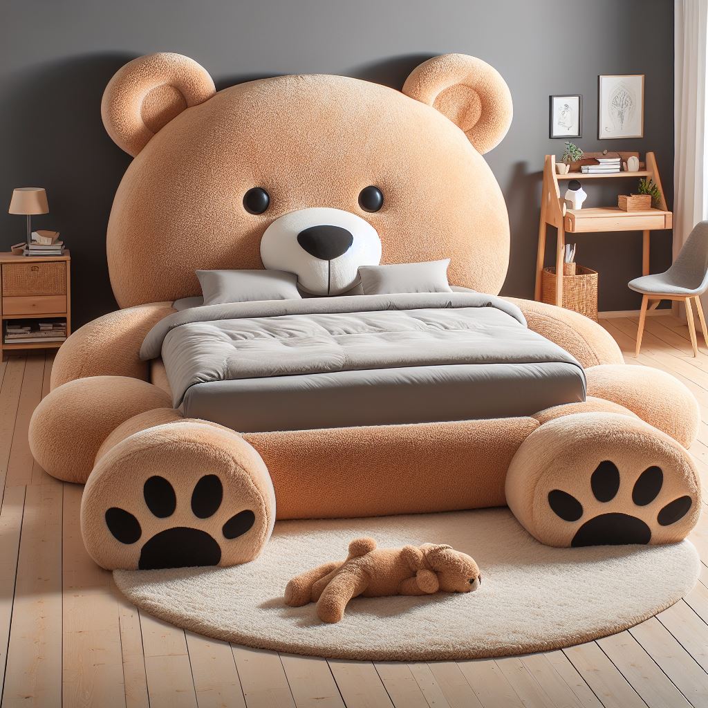 Teddy-Bear-Shaped-Bed