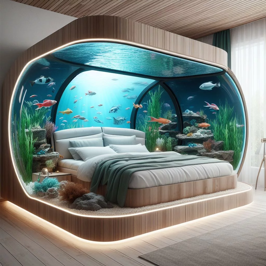 Aquarium-Inspired-Bed