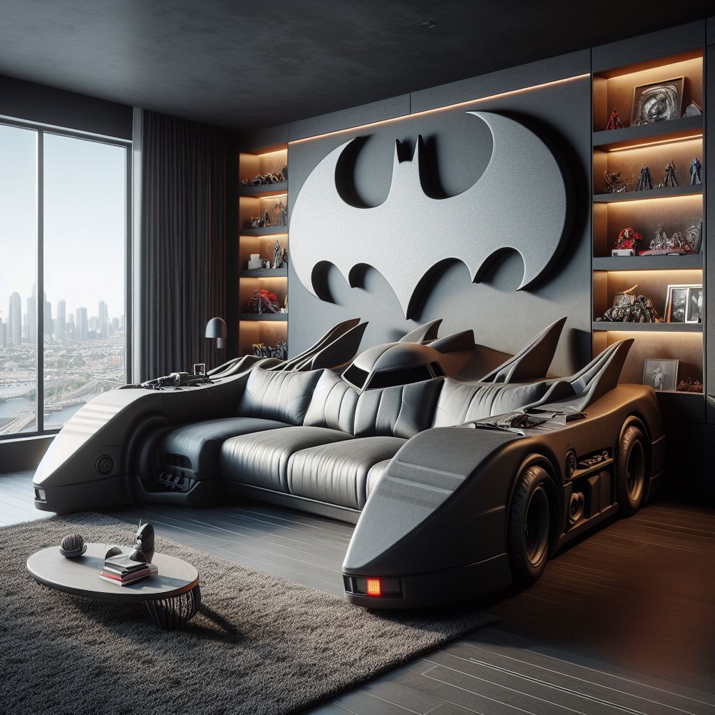 Batmobile-Shaped-Sofa