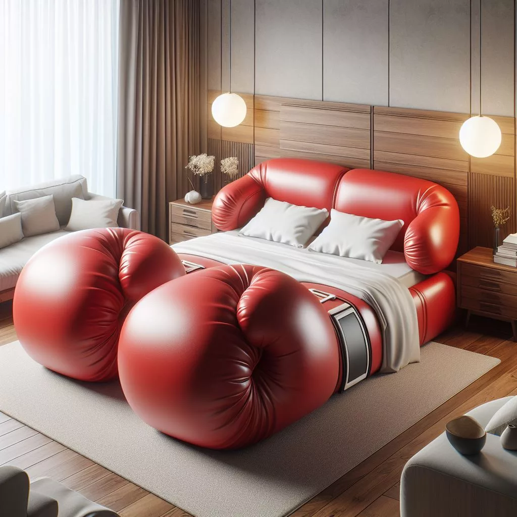 Boxing-Gloves-Shaped-Bed