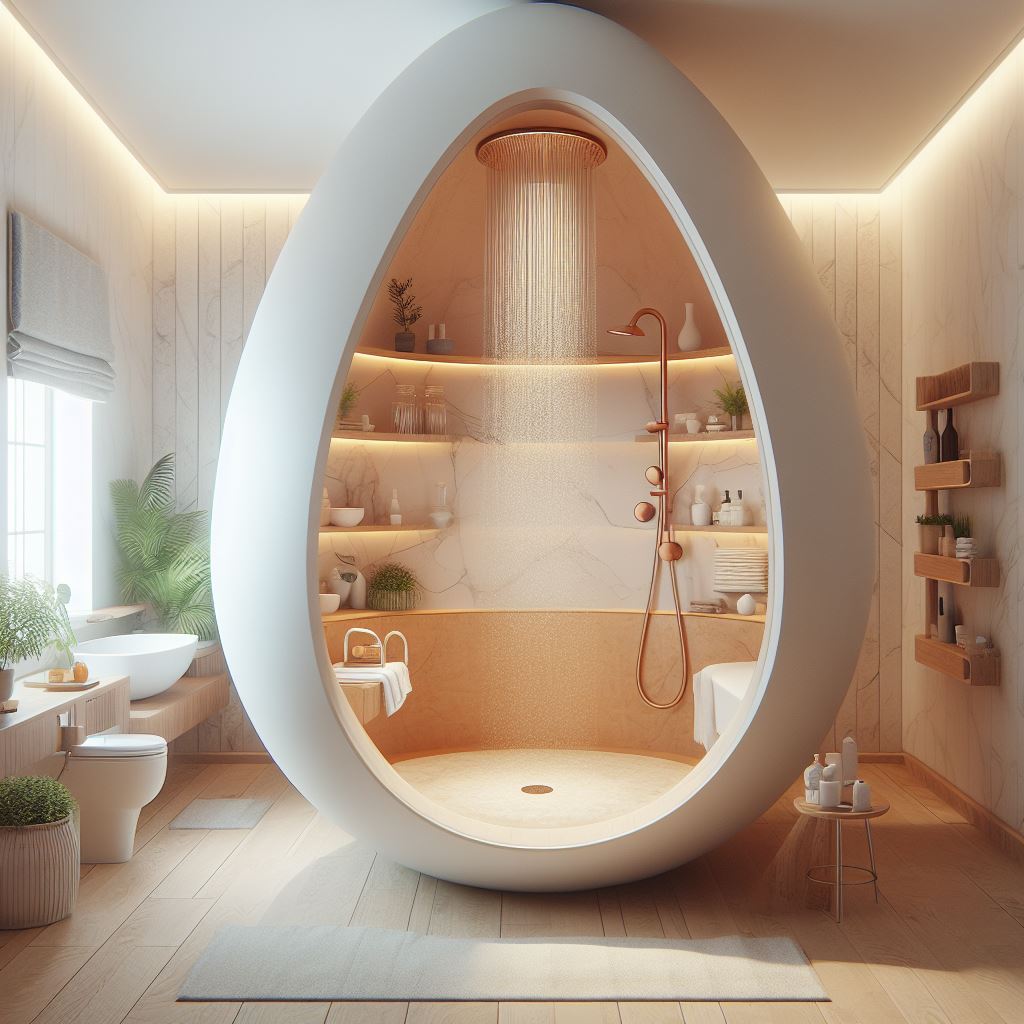 Egg-Shaped Standing Bathroom: A Perfect Blend of Style and Functionality