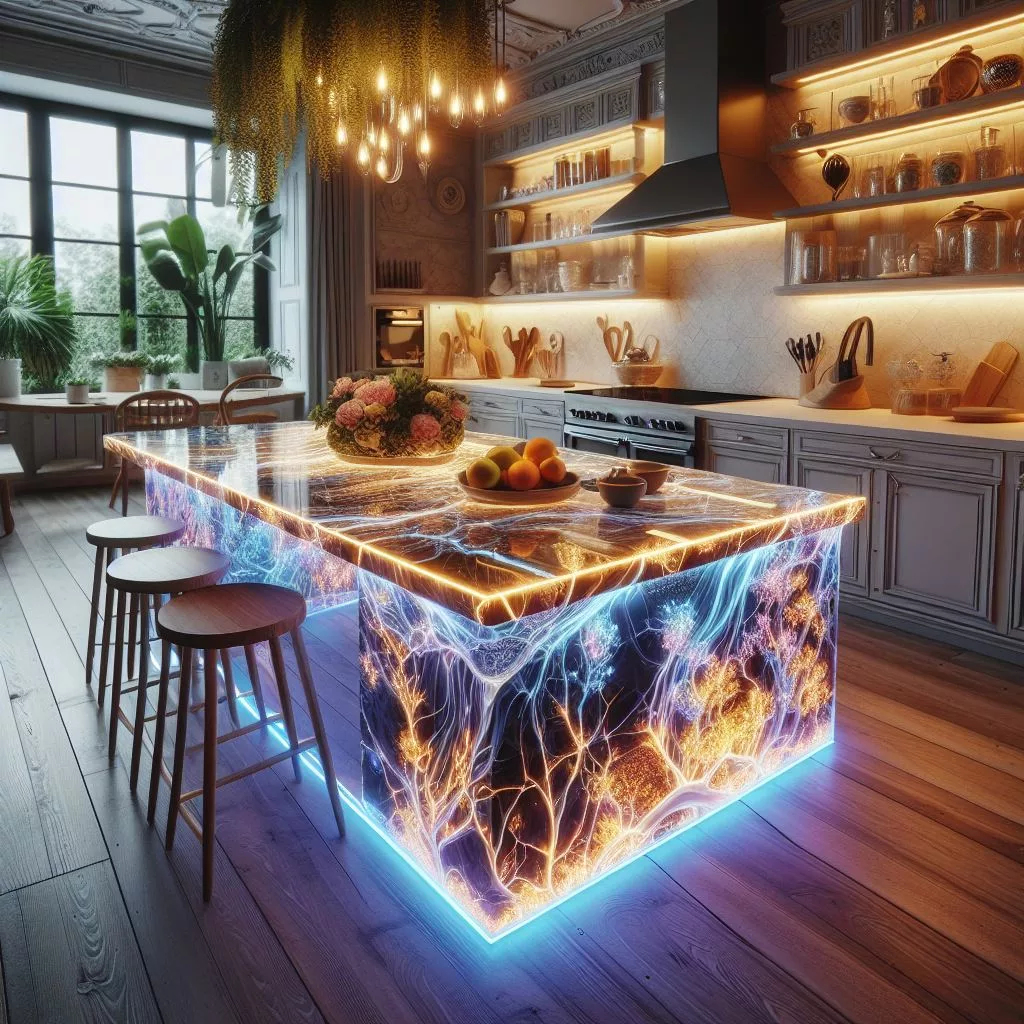 Glowing-Epoxy-Dining-Table