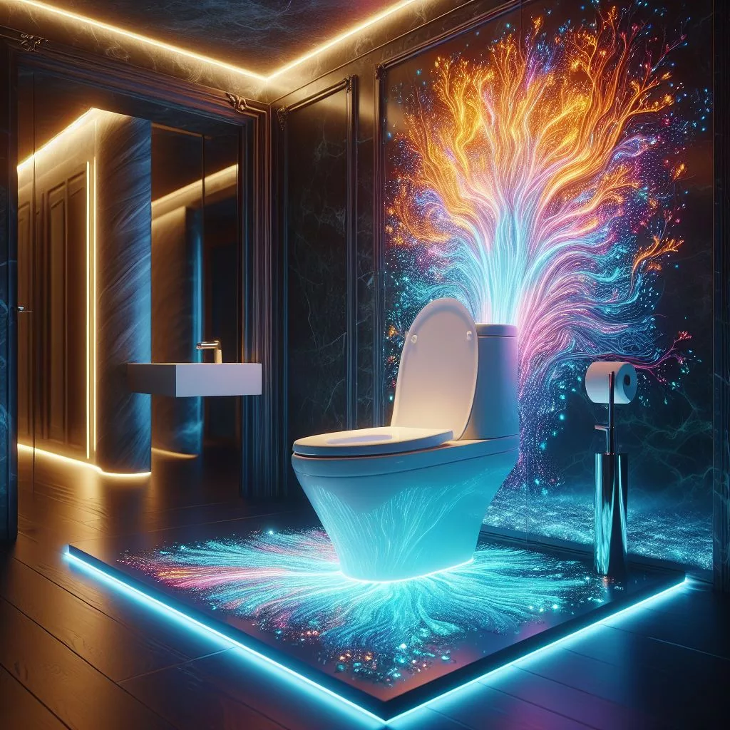 Glowing-Epoxy-Material-Toilet