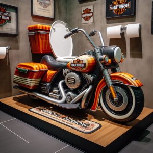 Harley Davidson-Shaped Toilet Unique Design For Your Toilet