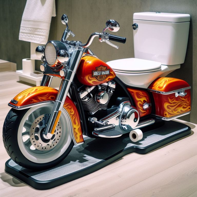 Harley Davidson-Shaped Toilet Unique Design For Your Toilet