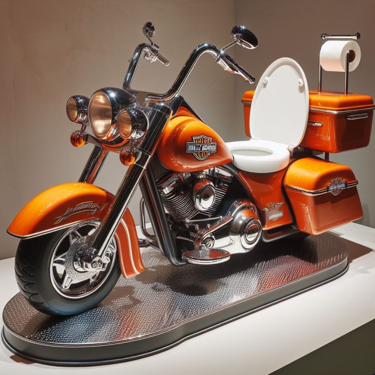 Harley Davidson-Shaped Toilet Unique Design For Your Toilet