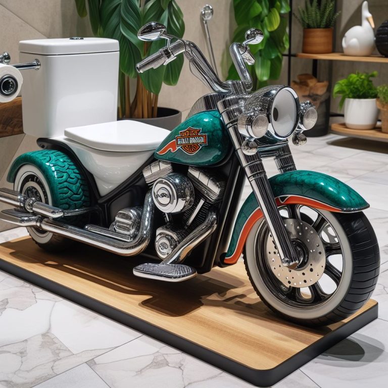 Harley Davidson-Shaped Toilet Unique Design For Your Toilet