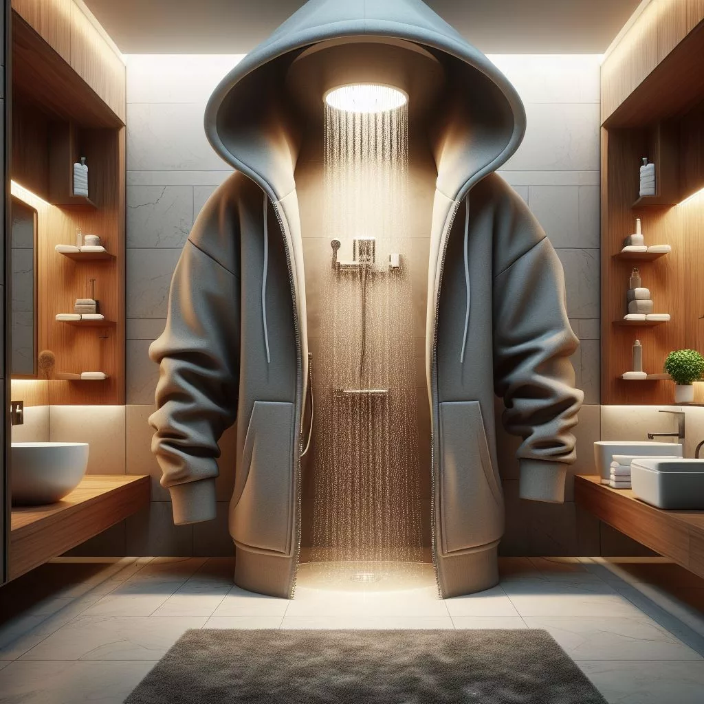 Hoodie-Shaped-Standing Bathroom