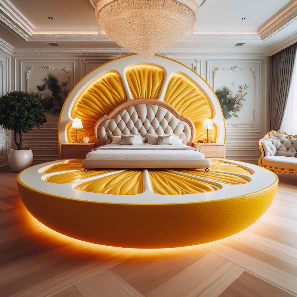 Lemon-Shaped-Bed