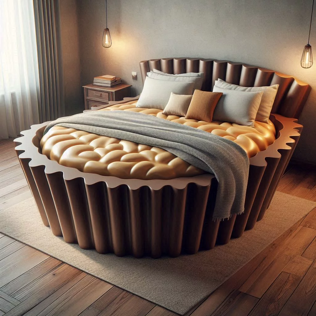 Peanut-Butter-Cup-Shaped-Bed