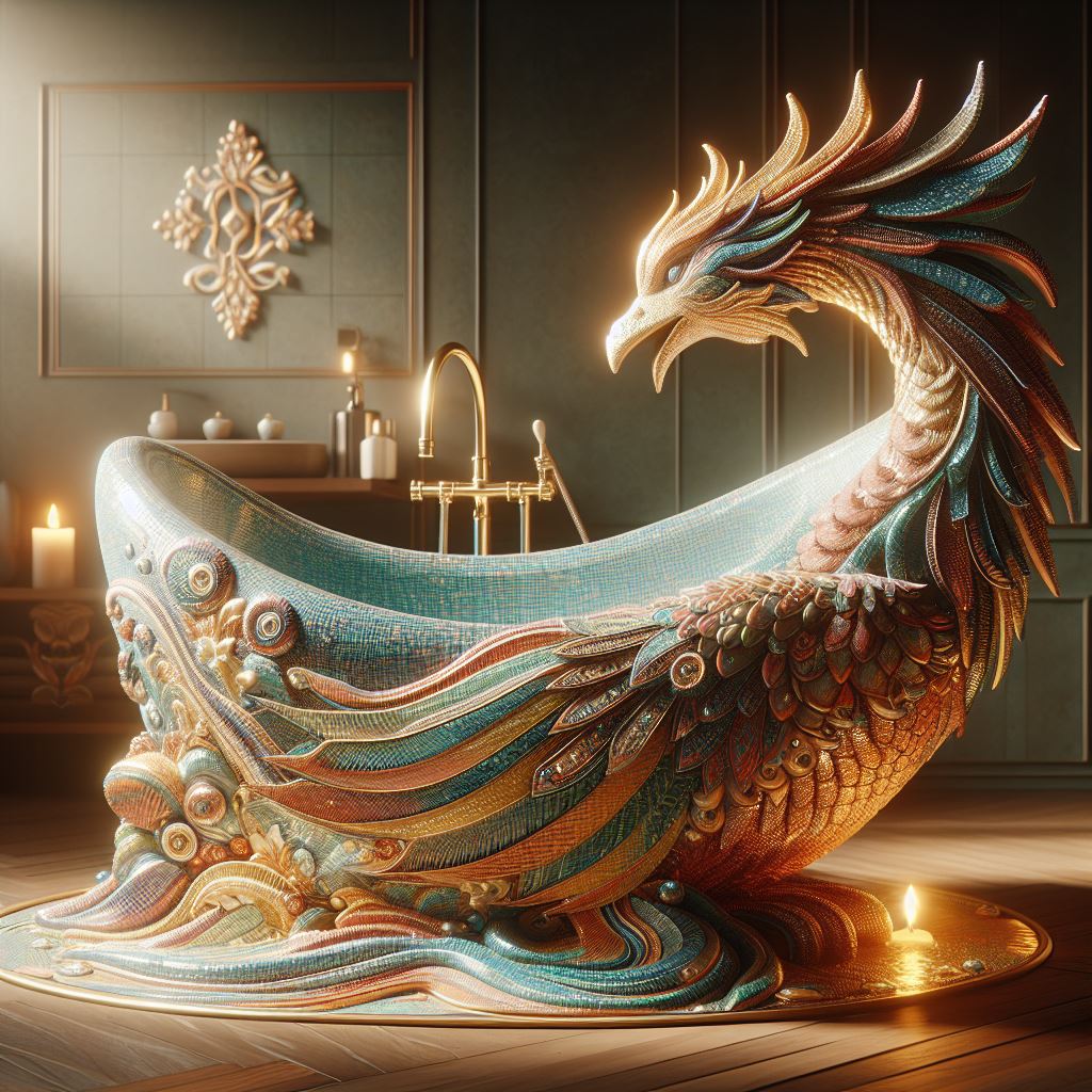 Phoenix-Shaped-Bathtub