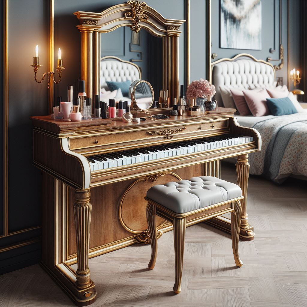 Piano-Shaped-Dressing-Table