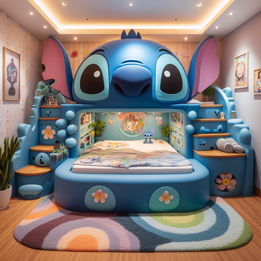 Stitch-Inspired-Bed