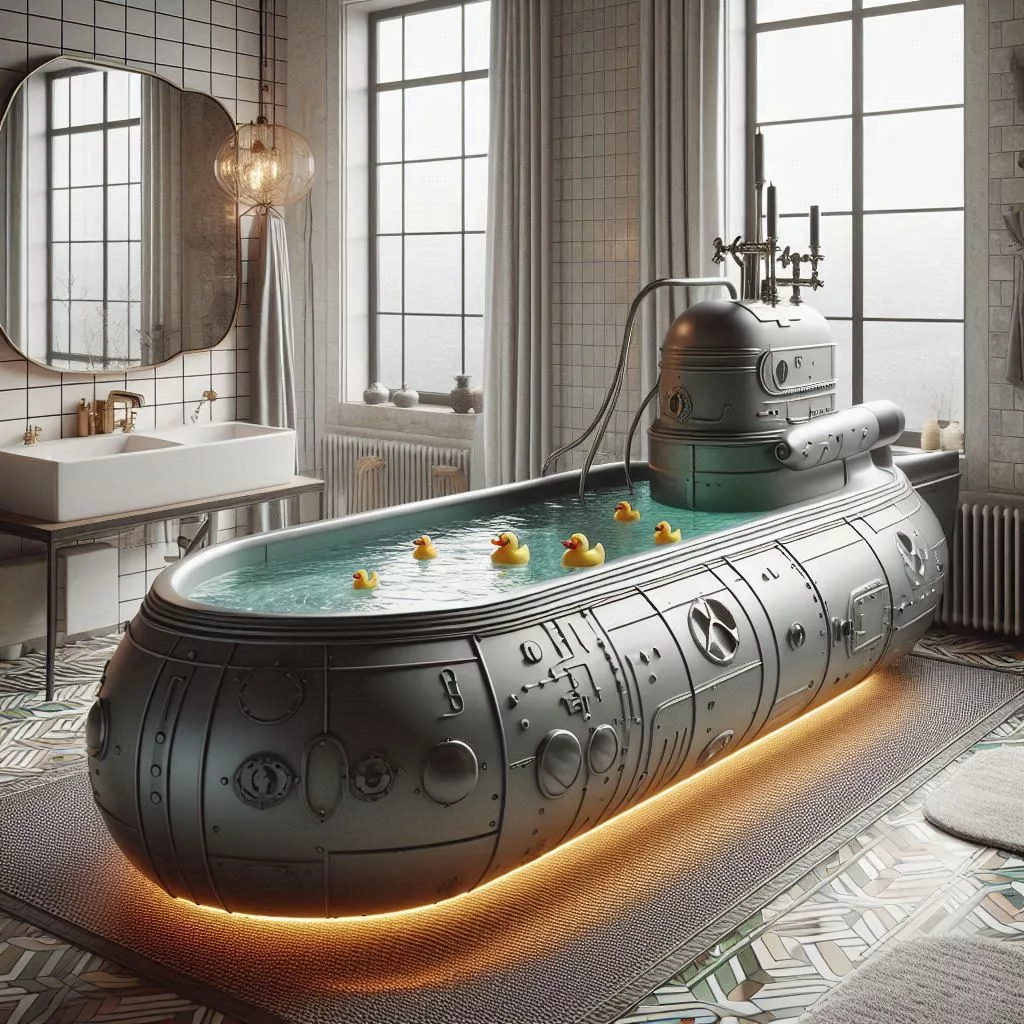 The Submarine-Shaped Bathtub: Dive Into Deep Relaxation