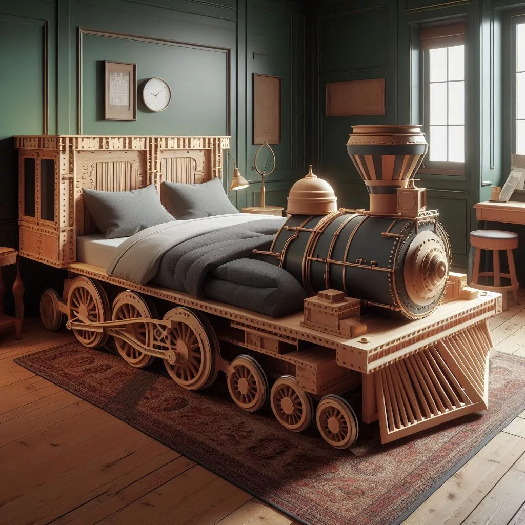 Train-Shaped-Bed