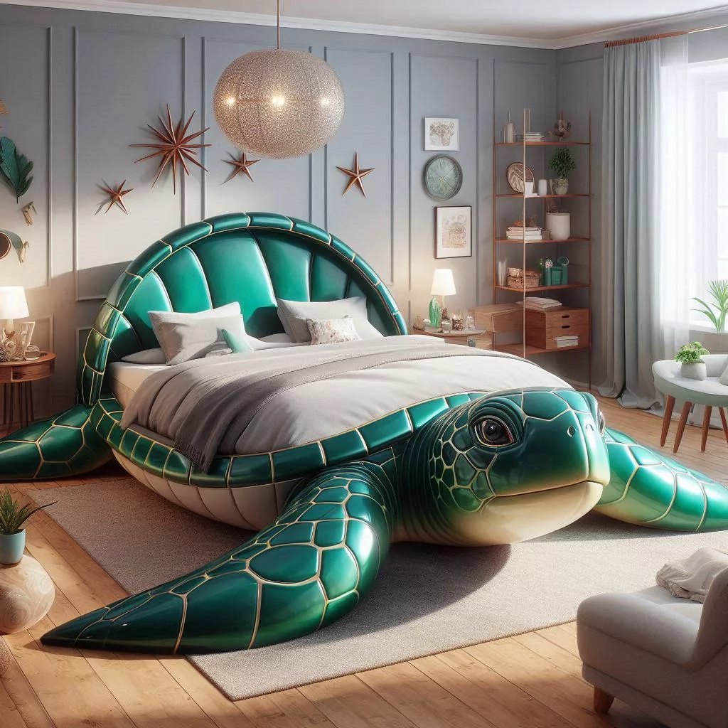 Turtle-Shaped-Bed