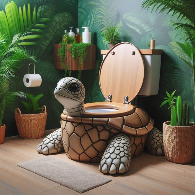 Dive into Luxury: The Whimsical Charm of Turtle-Shaped Toilets