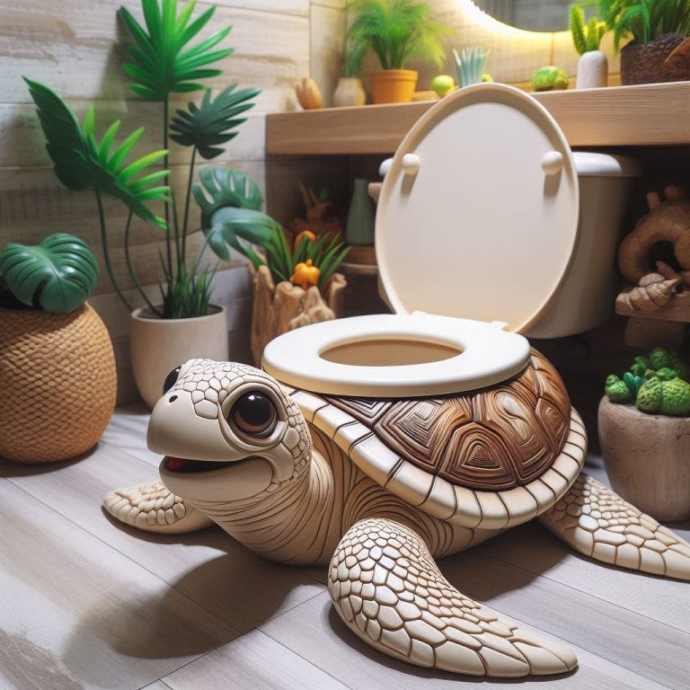 Dive into Luxury: The Whimsical Charm of Turtle-Shaped Toilets