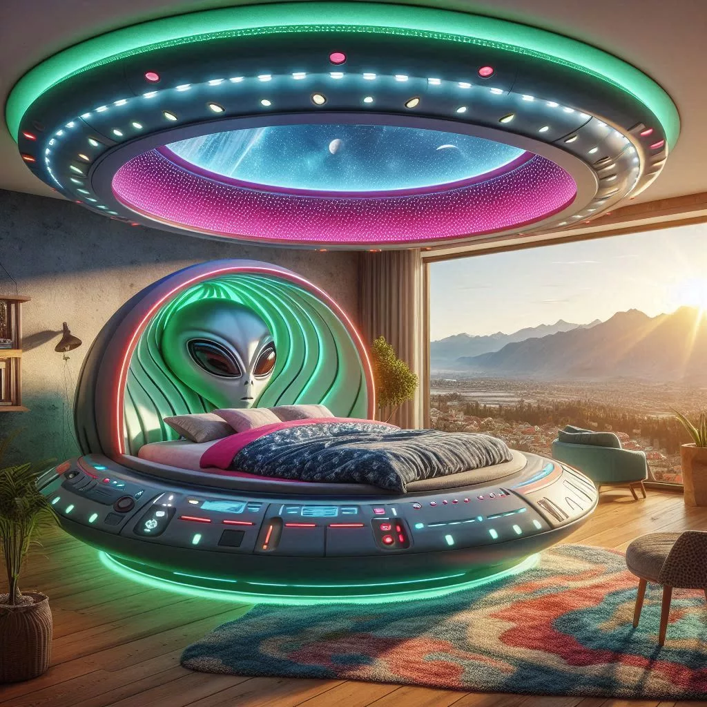 UFO-Inspired-Bed