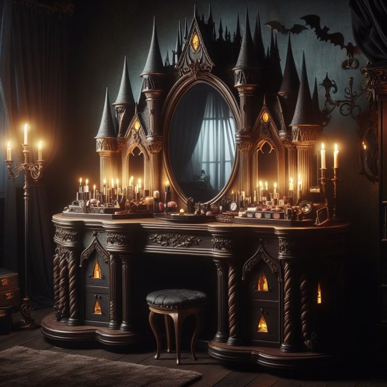 Unveiling the Magic: Witch Castle-Shaped Dressing Table for Your ...