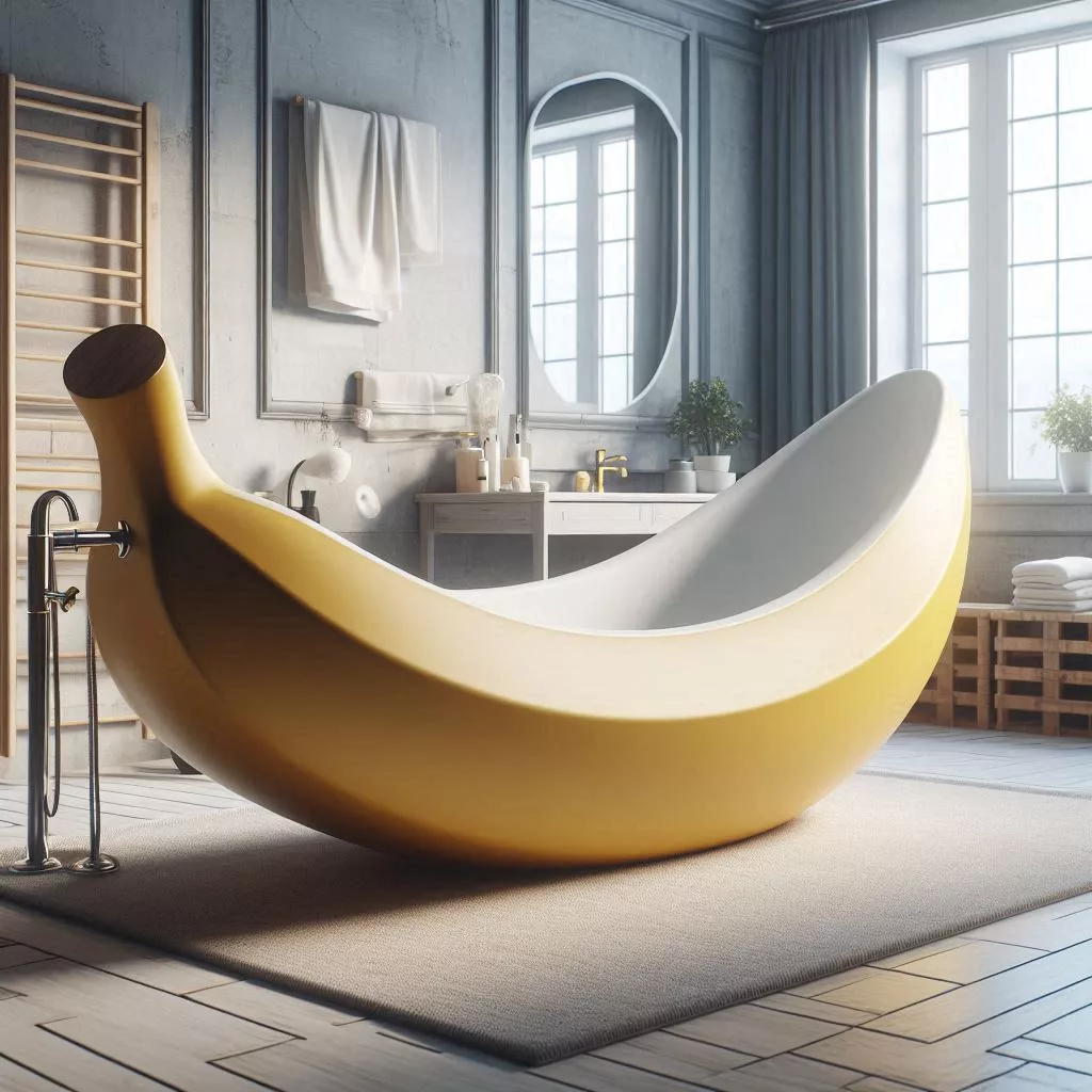 Banana-Shaped-Bathtub