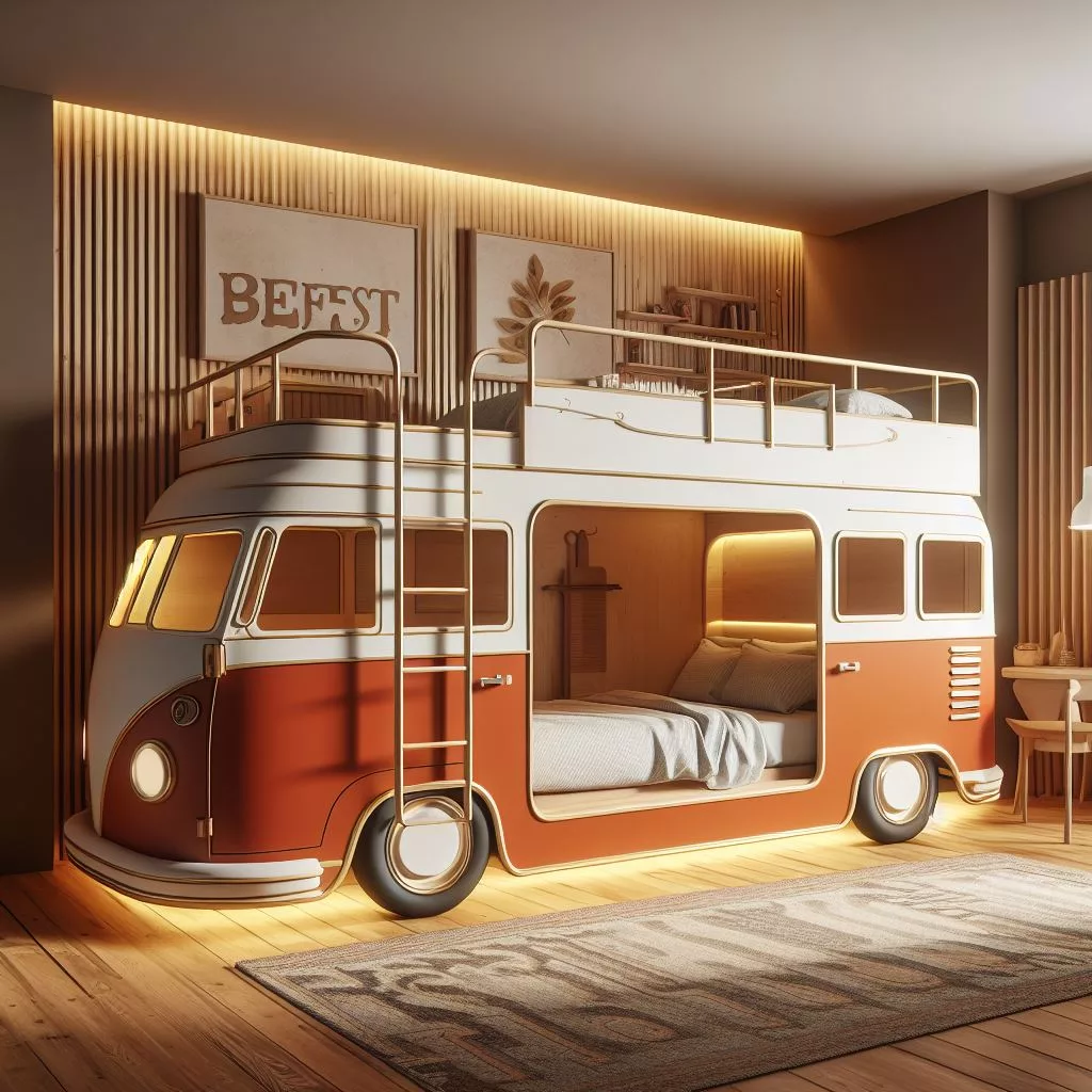 Camper-Van-Shaped-Bunk-Bed