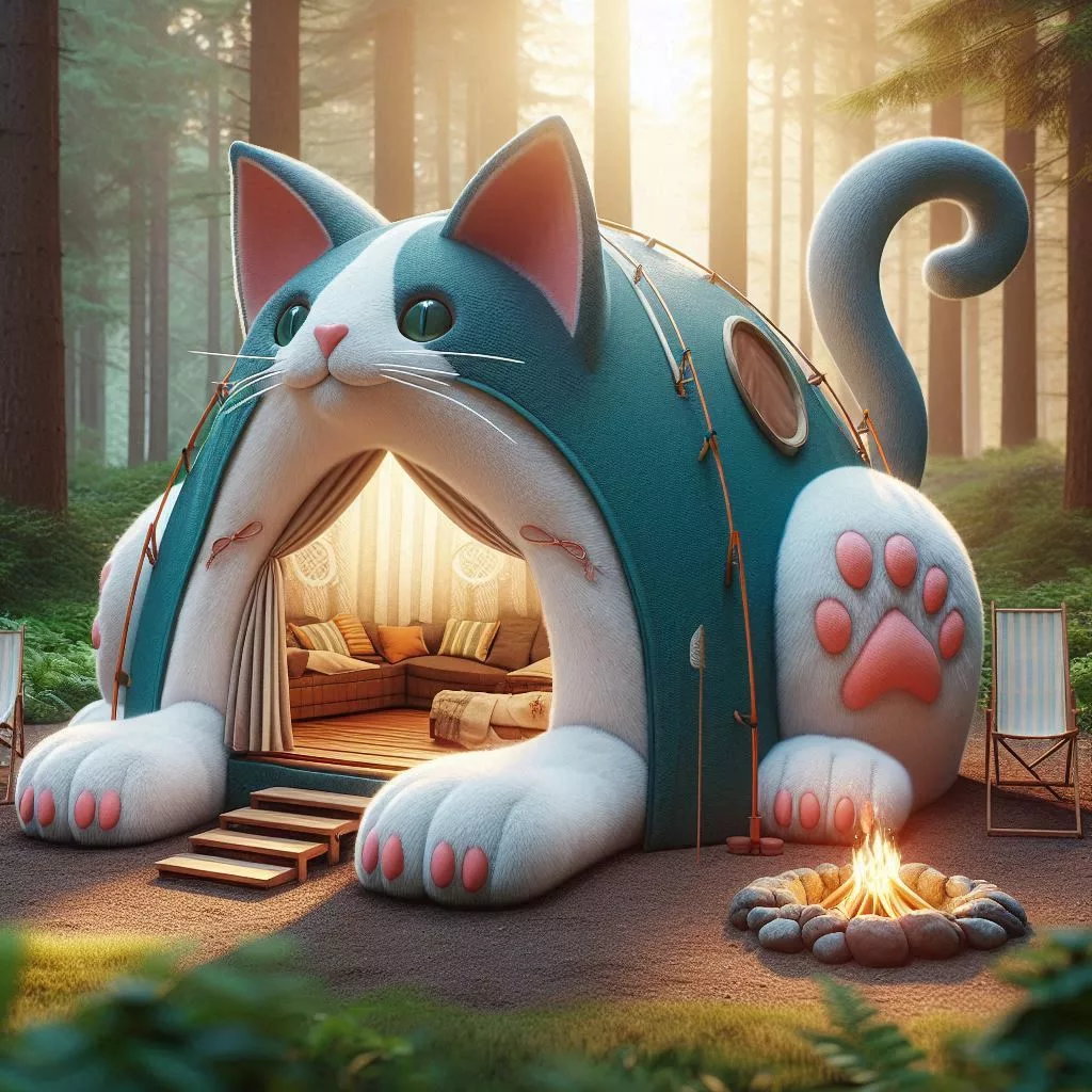 Cat-Shaped-Camping-Tent