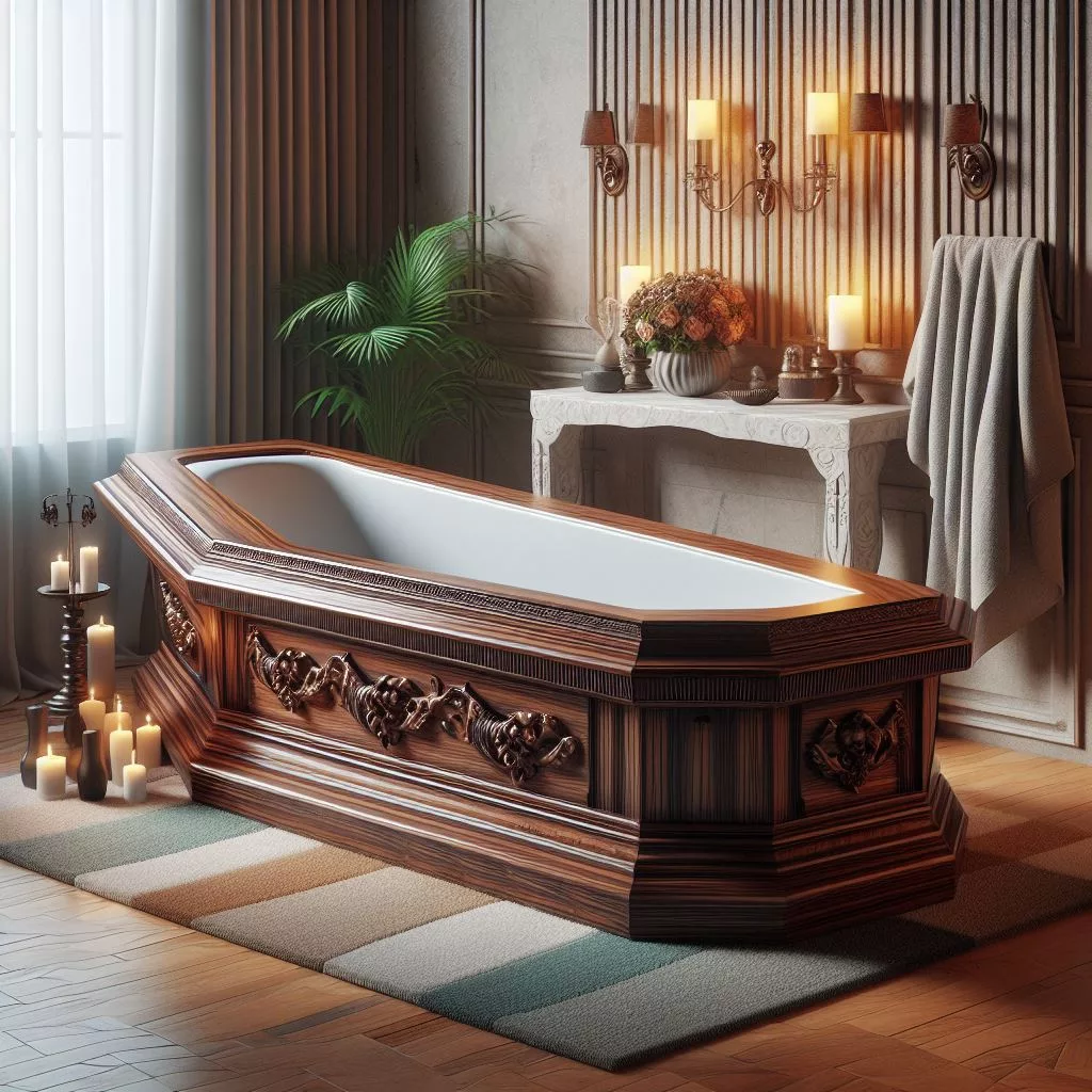 Coffin-Shaped-Bathtub