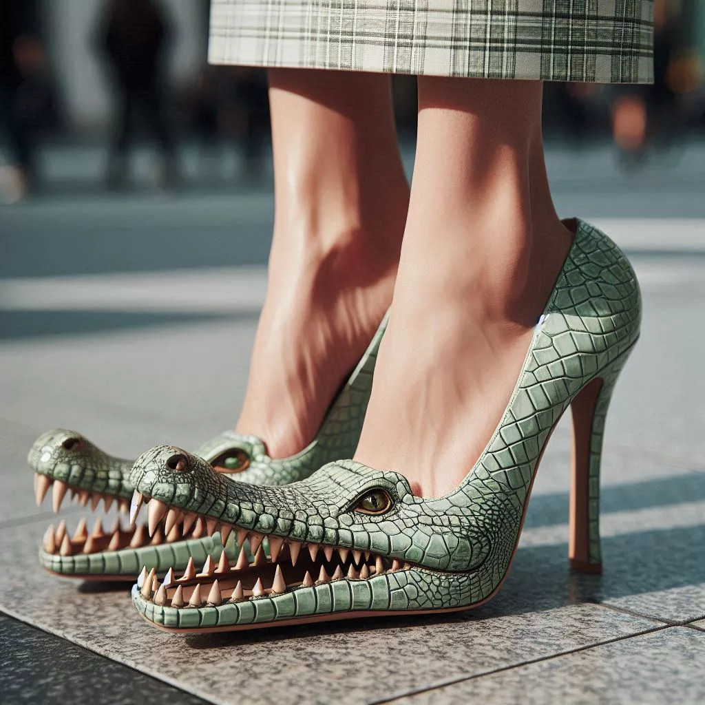 Crocodile-Shaped-High-Heel