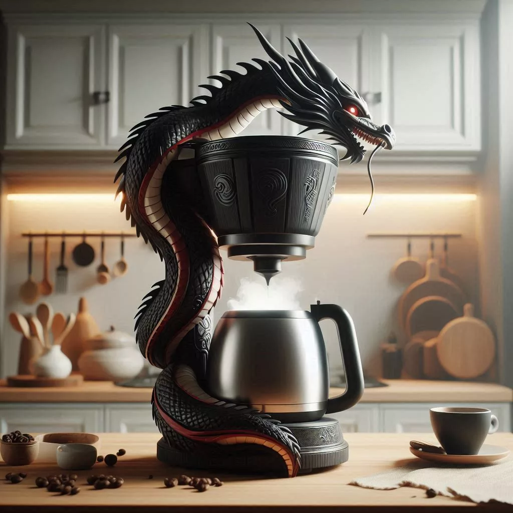 Brewing Magic Unveiling the Dragon Shaped Coffee Maker