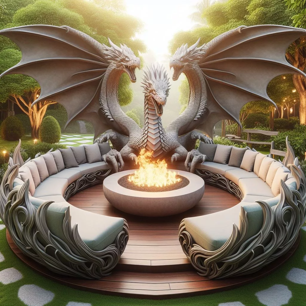 Dragon-Shaped-Fire-Pit-Seating