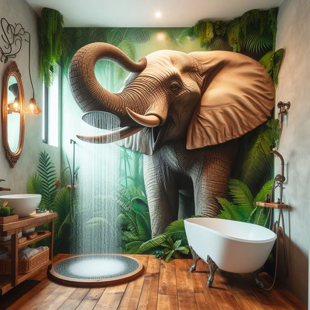 Elephant-Shaped-Shower