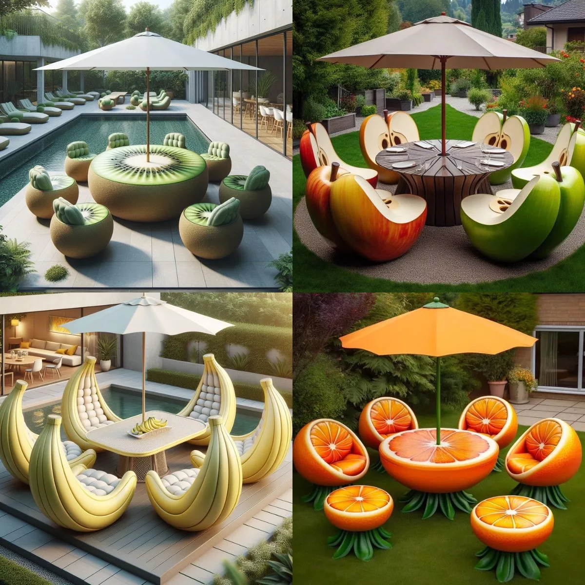 Fruit-Shaped-Outdoor-Patio-Set