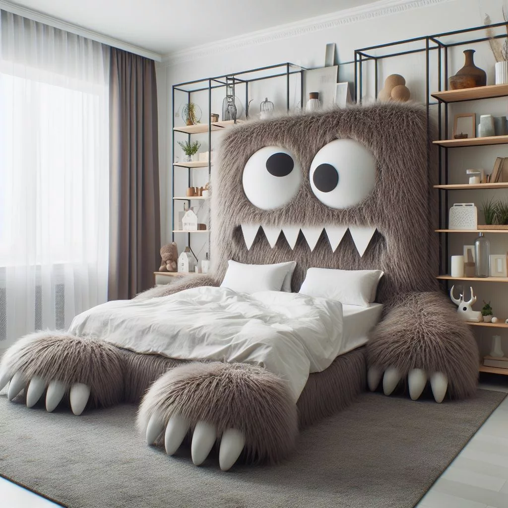 Funny-Monster-Shaped-Bed