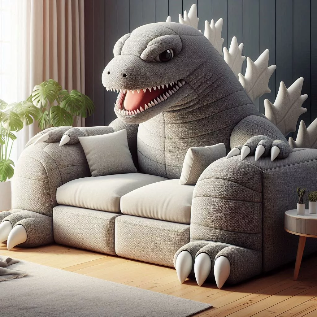 Godzilla-Shaped-Sofa