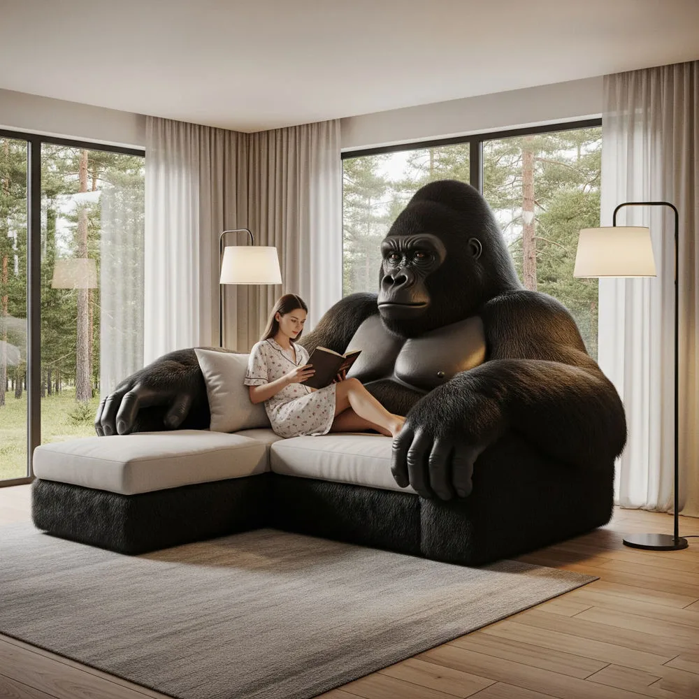 Gorilla Shaped Sofas