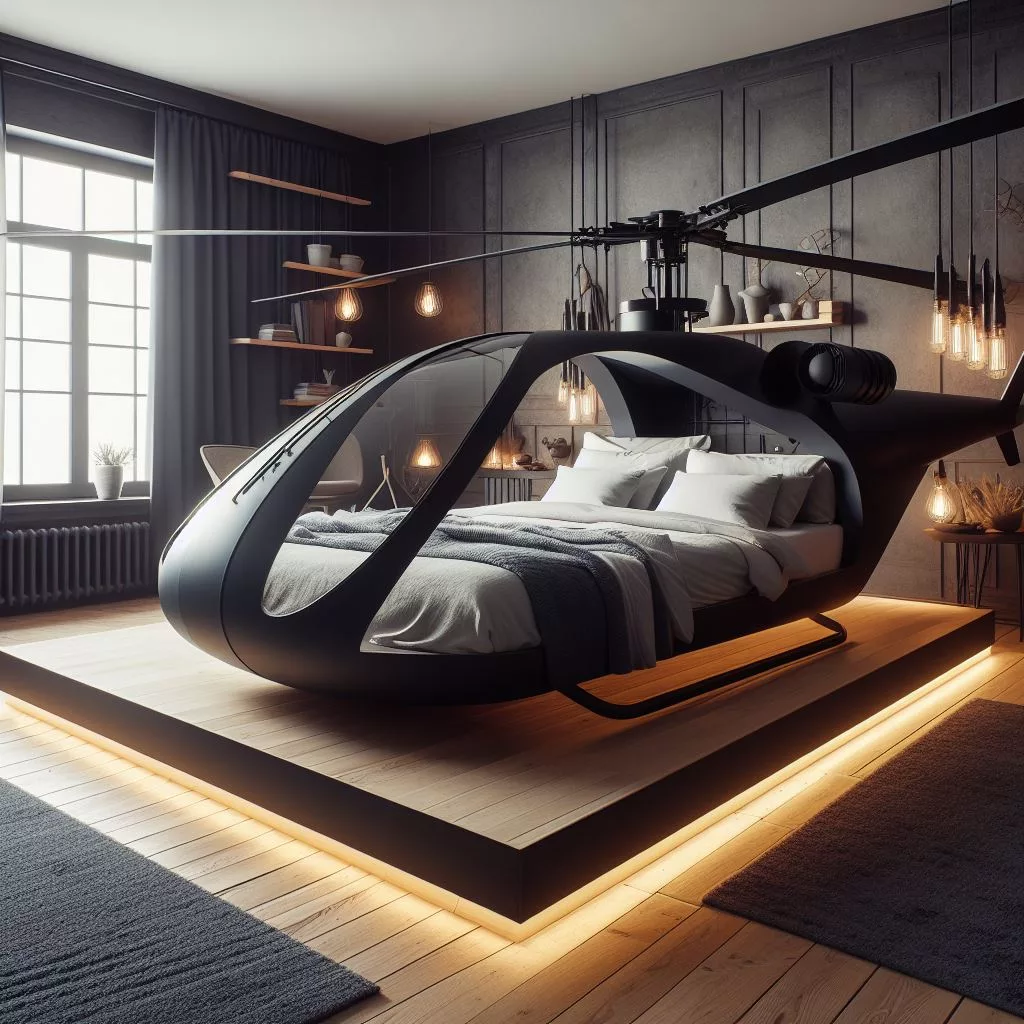 Helicopter-Shaped-Bed