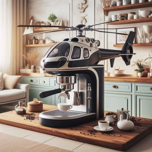 Helicopter-Shaped-Coffee-Maker